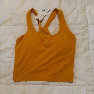 NWT CALIA by Carrie Underwood Ribbed Racerback Tank Top in Mustard Yellow L
